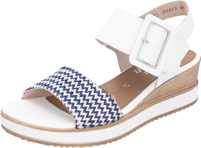 Remonte - Dames Sandalen - Blauw - Comfortabel Open Ontwerp