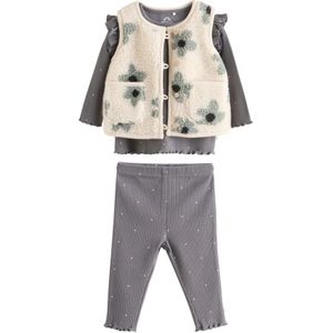 Next Set  donkergrijs / pastelgroen / zwart / wolwit