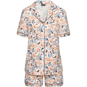 VIVANCE Korte pyjama  navy / duifblauw / perzik / wit