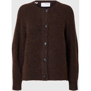 Gebreid Vest - SLFLULU - Effen - Lange Mouw - Normale Pasvorm