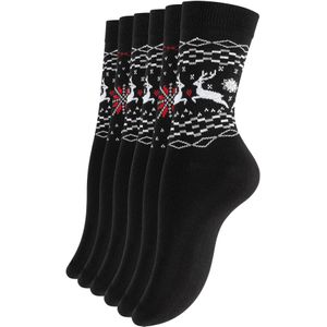 Yenita Sokken  knalrood / zwart / wit