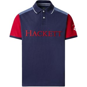 Hackett London Shirt 'Heritage'  indigo / saffier / rood / wit