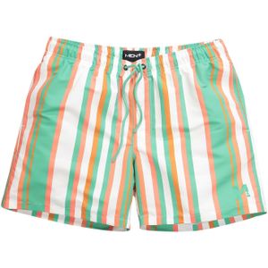 Men Plus Zwemshorts  grasgroen / kreeft / wit