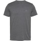 Tommy Jeans - T-shirt - Grijs - Slanke Pasvorm - Kwartmouw