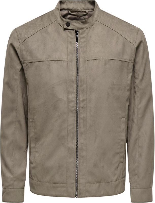 Only & Sons - MIKE - Herenjack - Effen - Leerlook - Regular Fit