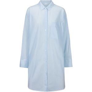 Mey Nachthemd  lichtblauw / wit