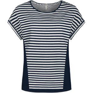 Sanetta Slaapshirt  donkerblauw / wit