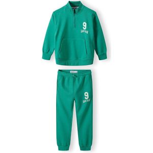 MINOTI Joggingpak  smaragd / wit