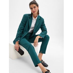 HUGO - Hetana - Bandplooibroek - Spar - Slimfit - Mid Waist - 7/8 Lengte