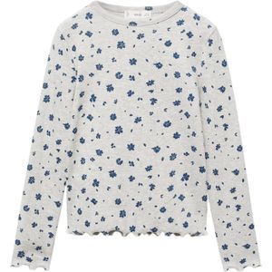 MANGO KIDS Shirt 'RIBAOP'  blauw / grijs