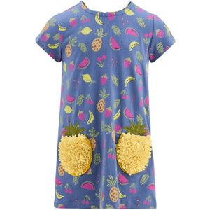 happy girls Jurk  saffier / citroen / olijfgroen / eosine