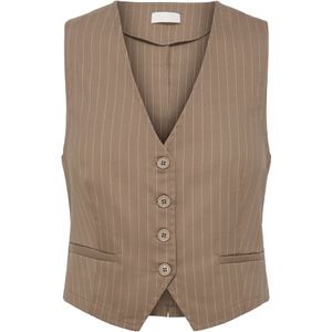 LeGer by Lena Gercke Gilet 'Daphne'  beige / donkerbeige
