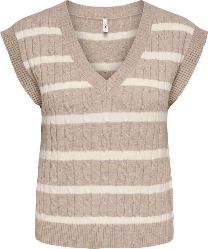 ONLY Bodywarmer 'ONLKATIA'  beige / wit
