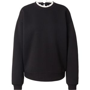 ABOUT YOU Sweatshirt 'Willow'  zwart / wit