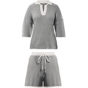 Imily Bela Broekpak  lichtgrijs / zwart