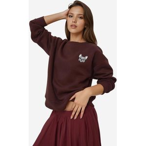 Hiccup Sweatshirt  kastanjebruin / grijs / lichtgrijs