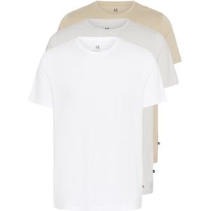 Matinique Shirt 'Jermane'  lichtbeige / lichtgrijs / wit