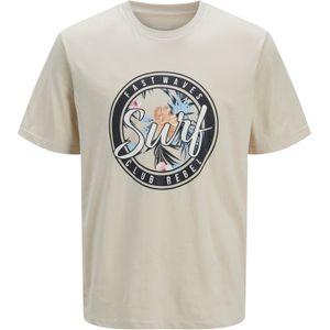 JJ Rebel Shirt 'JREBBASTIAN'  ecru / lichtblauw / zwart / wit