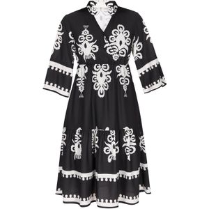 NAEMI Jurk 'Fashion Look'  zwart / wit