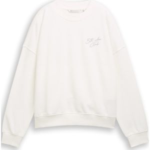 Tom Tailor Denim - Sweatshirt - Offwhite - Met Ribboorden