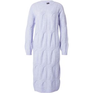 Pieces - JENNA - Gebreide Jurk - Mêlee - Relaxed Fit - Midi Lengte