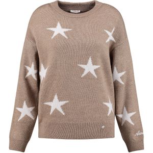 Key Largo Trui 'Twinkle'  bruin / wit