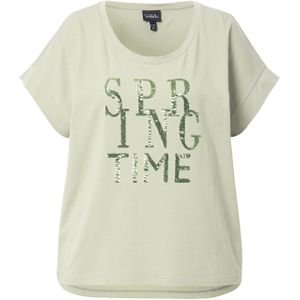 Ulla Popken Shirt  groen / pastelgroen