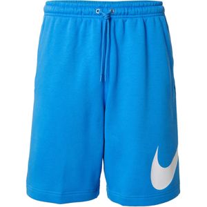 Nike Sportswear Broek 'CLUB'  azuur / wit