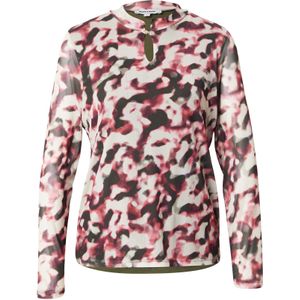 MORE & MORE Blouse  kaki / bourgogne / offwhite
