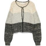 Vmjenna - Gebreid Vest - O-hals - Lange Mouwen - Knoopsluiting - Standard Fit