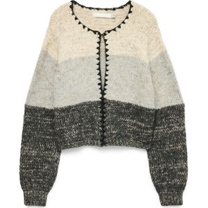 Vmjenna - Gebreid Vest - O-hals - Lange Mouwen - Knoopsluiting - Standard Fit