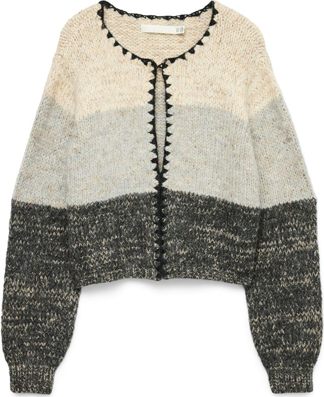 Vmjenna - Gebreid Vest - O-hals - Lange Mouwen - Knoopsluiting - Standard Fit