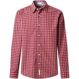 Pepe Jeans Overhemd 'Capel'  knalrood / wit