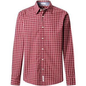 Pepe Jeans Overhemd 'Capel'  knalrood / wit