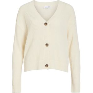 VILA Gebreid vest 'VIAVELINE'  wit