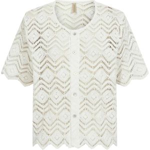 Soyaconcept Gebreid vest ' RUSLA 3 '  offwhite