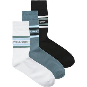 JACK & JONES Sokken 'JACLEDGER'  cyaan blauw / lichtblauw / zwart / wit