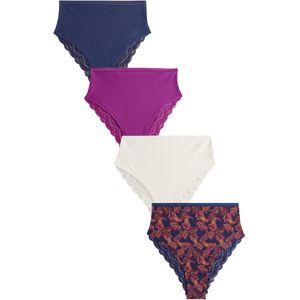 Next Slip  navy / geel / orchidee / wit