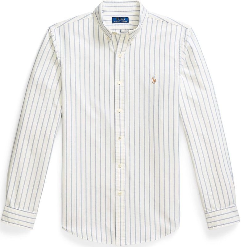 Polo Ralph Lauren - Overhemd - Blauw/Wit - Slim Fit - Lange Mouw