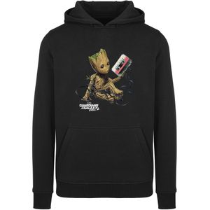 F4NT4STIC Sweatshirt 'Marvel Guardians Of The Galaxy Vol2 Groot Tape'  lichtbruin / pitaja roze / zwart / wit