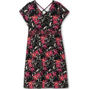 SHEEGO Jurk  oranje / rood / zwart / wit