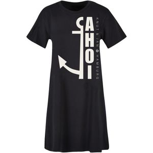 F4NT4STIC Jurk 'Ahoi Anker Knut & Jan Hamburg'  zwart / wit