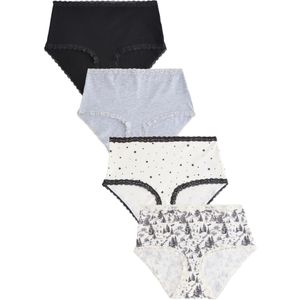 Next Slip  grijs gemêleerd / zwart / wit