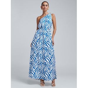 BWLDR Avondjurk 'Pene'  blauw / wit