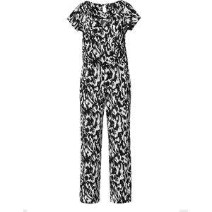 KOROSHI Jumpsuit  grijs / zwart / wit
