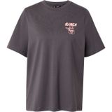 VERO MODA Shirt 'VMLILJE CATY'  basaltgrijs / rosa