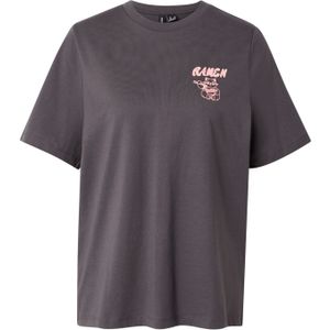 VERO MODA Shirt 'VMLILJE CATY'  basaltgrijs / rosa