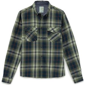 By Diess Collection Overhemd  navy / groen / donkeroranje