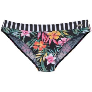 Look - Bikinibroekje - Zwart Gedessineerd - Polyamide - 80% Polyamide, 20% Elastaan