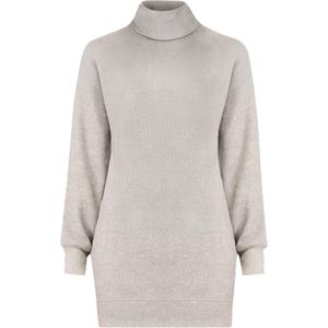 No Matter What Gebreide jurk  grijs gemêleerd